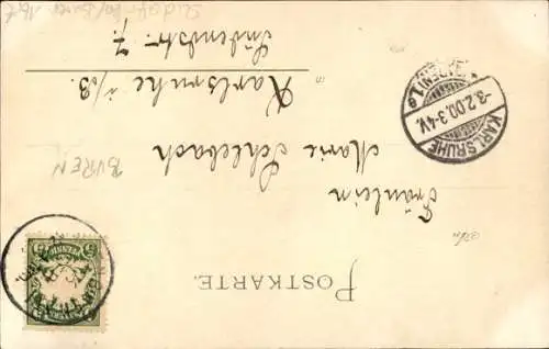 Ak Paul Krüger, Präsident von Transvaal, Portrait