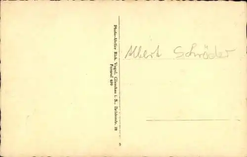 Studentika Ak Albert Schröder, Portrait