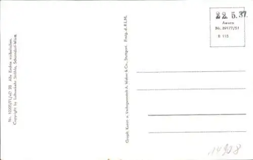 Ak Elsheim in Rheinhessen, Fliegeraufnahme