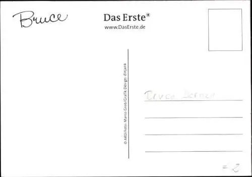 Ak Schauspieler Bruce Darnell, Portrait, Autogramm