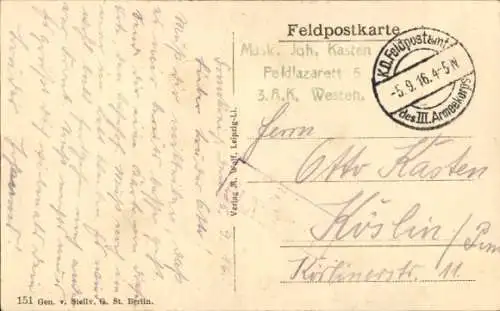 Ak Betheniville Marne, Bahnhof