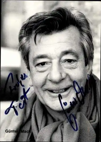 Ak Schauspieler Günter Mack, Portrait, Autogramm