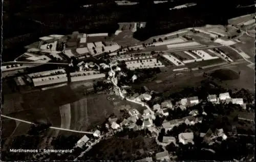 Ak Martinsmoos Neubulach im Schwarzwald, Fliegeraufnahme