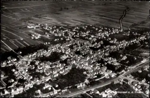 Ak Bernhausen Filderstadt Baden Württemberg, Fliegeraufnahme