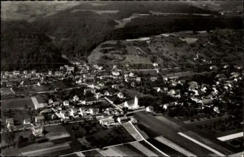 Ak Dogern am Rhein, Fliegeraufnahme