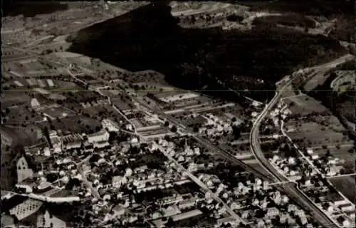 Ak Fahrnau Schopfheim im Schwarzwald Baden, Fliegeraufnahme
