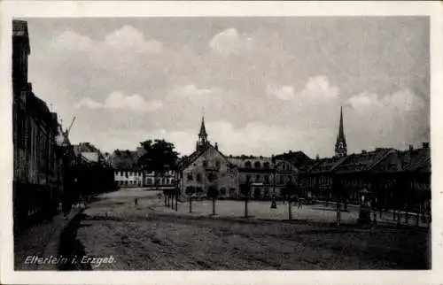 Ak Elterlein im Erzgebirge, Marktplatz