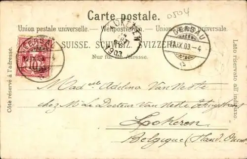 Präge Wappen Litho Schweiz, Kriegerin mit Speer und Schutzschild