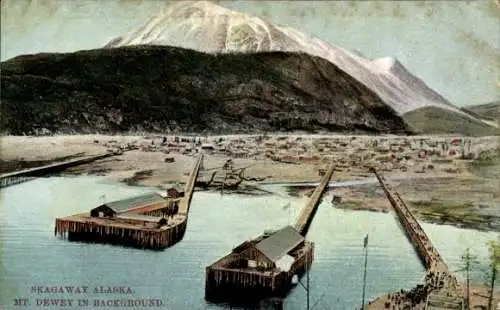 Ak Skagway Alaska USA, General view, Mount Dewey