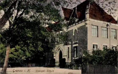 Ak Gronau an der Leine Niedersachsen, Evangelische Schule