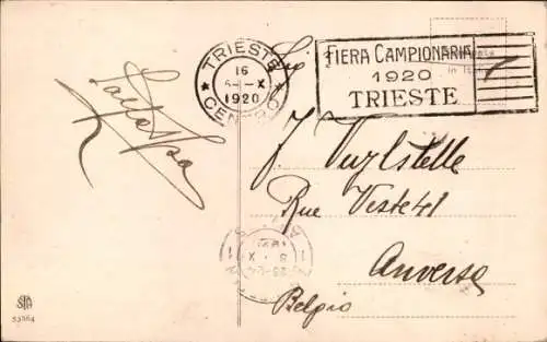 Ak Triest Trieste Friuli Venezia Giulia, Piazza Garibaldi