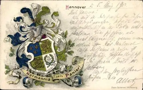 Studentika Ak Hannover, Corps Normannia, Wappen, RSC, WSC