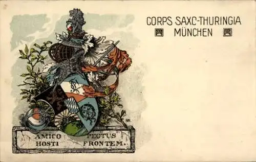 Studentika Ak München, Corps Saxo Thuringia, Wappen, RSC