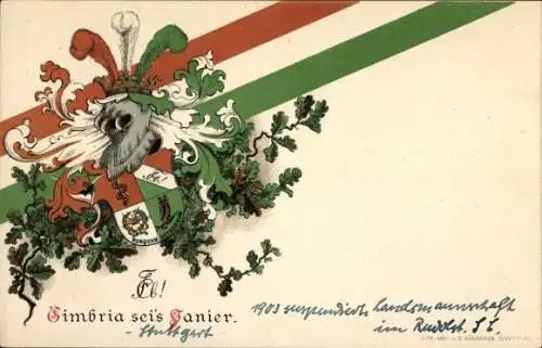 Studentika Ak Stuttgart, Corps Cimbria, Wappen, RSC