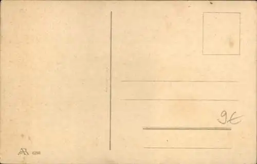 Litho Neujahr, Schornsteinfeger, Ferkel