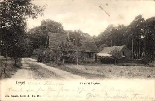 Ak Berlin Reinickendorf Tegel, Försterei Tegelsee