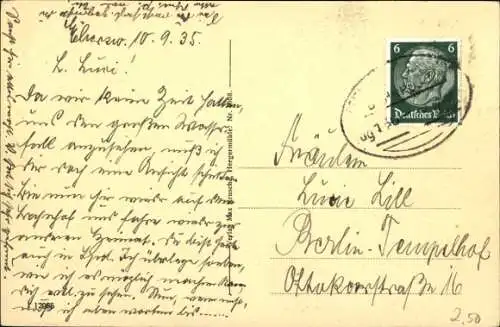 Ak Eberswalde in der Mark, Wasserfall, Mücke-Denkmal