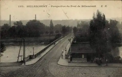 Ak Billancourt Hauts de Seine, Pont de Billancourt