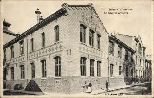 Ak Bois Colombes Hauts de Seine, La Groupe Scolaire