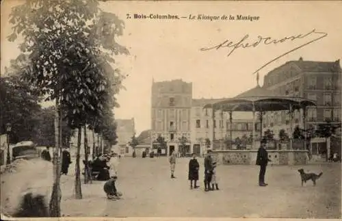 Ak Bois Colombes Hauts de Seine, Le Kiosque de la Musique