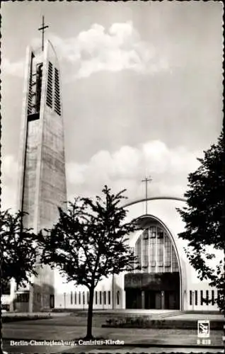 Ak Berlin Charlottenburg, Canisius Kirche, Kreuz, Turm