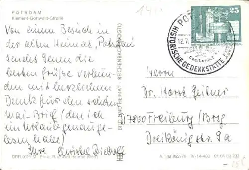 Ak Potsdam in Brandenburg, Klement Gottwald Straße