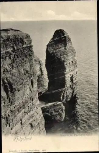 Ak Nordseeinsel Helgoland, Der Mönch