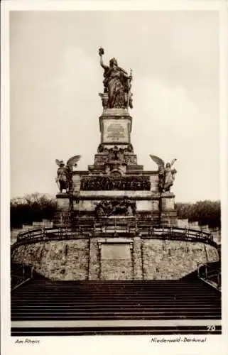 Ak Rüdesheim am Rhein, Niederwald Nationaldenkmal