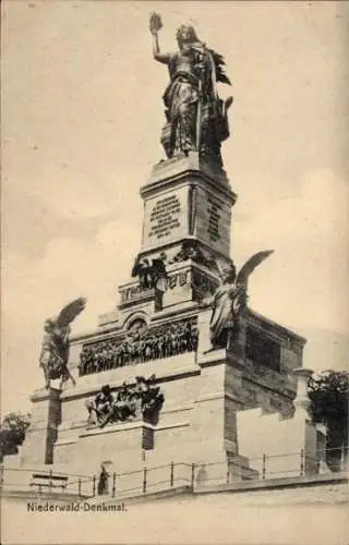 Ak Rüdesheim am Rhein, Niederwald Nationaldenkmal