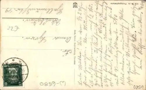 Ak Oberstein an der Nahe, Felsenkirche und Nahebrücke in Oberstein an der Nahe