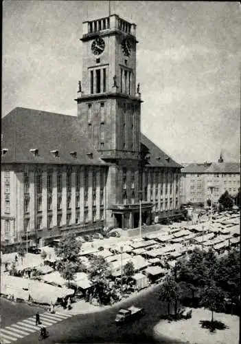 Ak Berlin Schöneberg, Rathaus, Markt, Deutsches Turnfest 1968