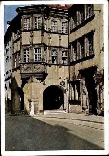Ak Görlitz in der Lausitz, Schönhof, Renaissancehaus, color