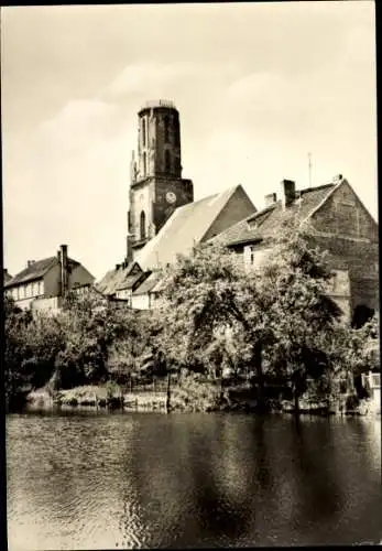 Ak Rathenow im Havelland,  Am Schleusengraben