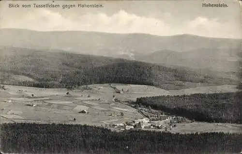 Ak Hohenstein Kirchensittenbach in Mittelfranken Bayern, Landschaft mit Wäldern und Feldern, H...