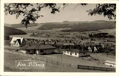 Ak Sinn in Hessen Dillkreis, Blick auf den Ort