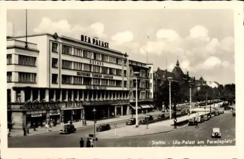 Ak Szczecin Stettin Pommern, UFA Palast am Paradeplatz