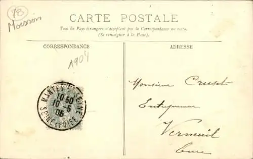 CPA Moisson, Ballon Dirigeable Le Jeune II