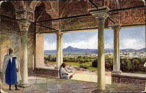 Künstler Ak Tunis Tunesien, Vue prise du Belvedere, Maghreb