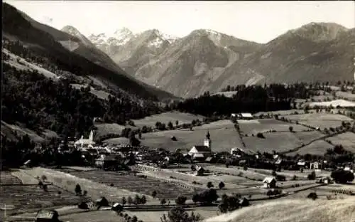 Ak Schladming Steiermark, Berglandschaft, Ortschaft