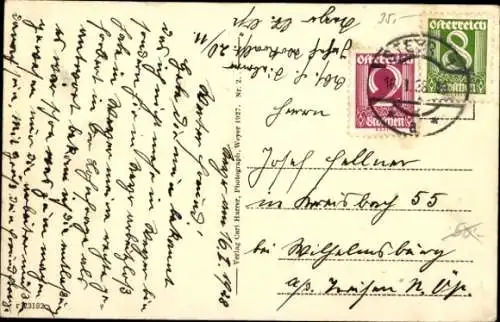 Ak Weyer in Oberösterreich, Berglandschaft, Stadtansicht