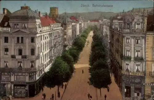 Ak Zürich Stadt Schweiz, Bahnhofstrasse