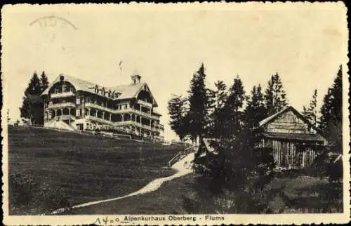 Ak Flums Kanton St. Gallen, Alpenkurhaus Oberberg