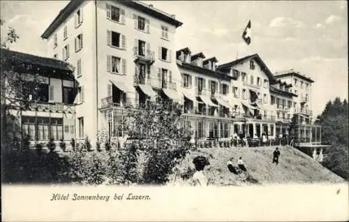 Ak Luzern Stadt Schweiz, Hotel Sonnenberg