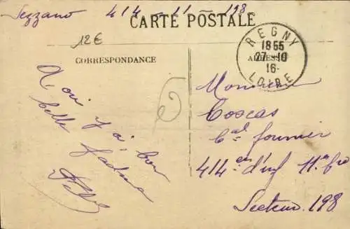 Ak Régny Loire, Fabrik