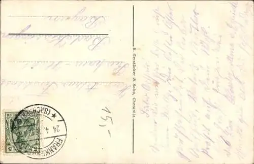 Ak Frankenberg an der Zschopau, Lützel Höhe, Blick nach dem Emilientempel