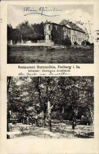 Ak Freiberg in Sachsen, Restaurant Hornmühle