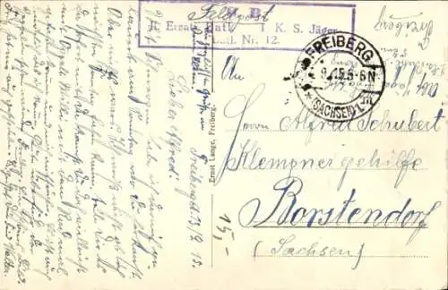 Ak Freiberg in Sachsen, Restaurant Hornmühle