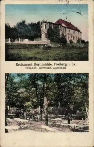 Ak Freiberg in Sachsen, Restaurant Hornmühle