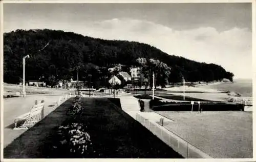 Ak Adlershorst Sopot Gdańsk Zoppot Danzig, Hotel Adler, Strand