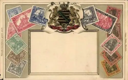 Briefmarken Präge Ak Wappen